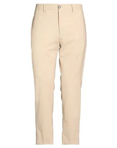 Be Able Man Pants Beige Size 34 Virgin Wool, Elastane In Neutral