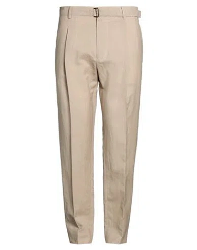 Be Able Man Pants Beige Size 34 Virgin Wool, Linen In Brown