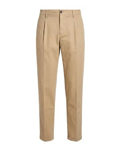 Be Able Man Pants Beige Size 36 Modal, Cotton, Elastane In Brown