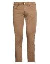 Be Able Man Pants Khaki Size 33 Cotton, Elastane In Brown