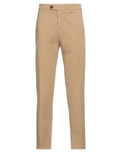Be Able Man Pants Camel Size 33 Cotton, Elastane In Beige