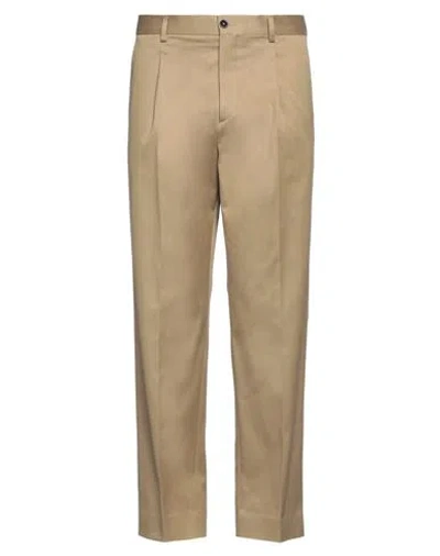Be Able Man Pants Camel Size 35 Cotton, Elastane In Beige