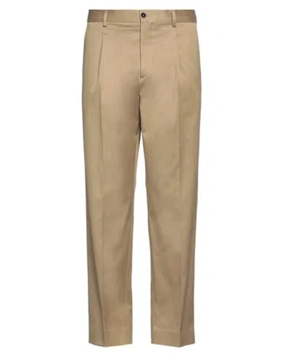 Be Able Man Pants Camel Size 36 Cotton, Elastane In Beige