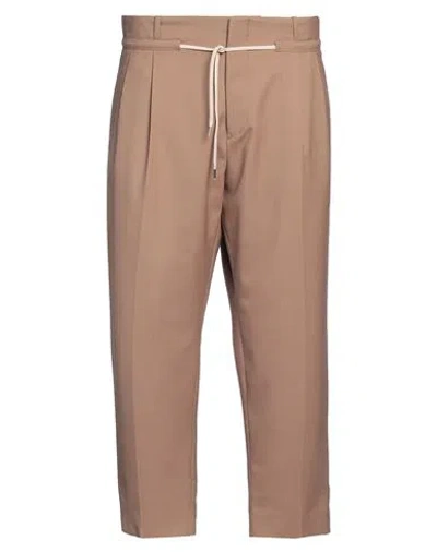 Be Able Man Pants Camel Size 40 Polyester, Virgin Wool, Elastane In Brown