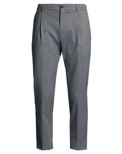Be Able Man Pants Charcoal Size 34 Virgin Wool, Polyester, Elastane In Gray
