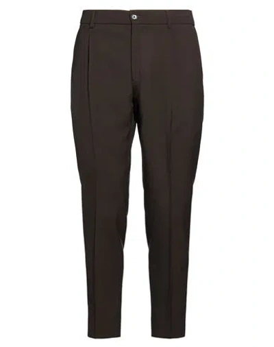 Be Able Man Pants Dark Brown Size 35 Virgin Wool