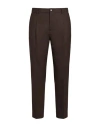 Be Able Man Pants Dark Brown Size 36 Wool, Polyester, Elastane In Brown