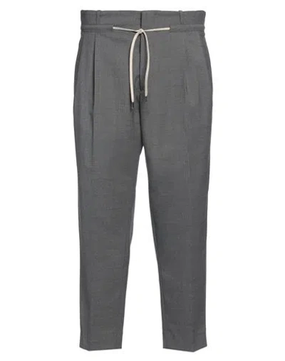 Be Able Man Pants Grey Size 33 Polyester, Virgin Wool, Elastane In Gray
