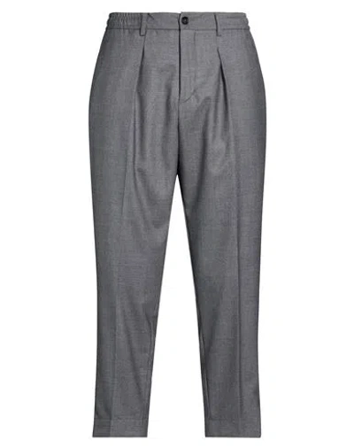 Be Able Man Pants Grey Size 34 Virgin Wool, Polyester, Elastane In Gray