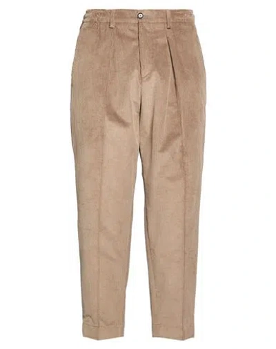 Be Able Man Pants Khaki Size 32 Cotton, Elastane In Sand