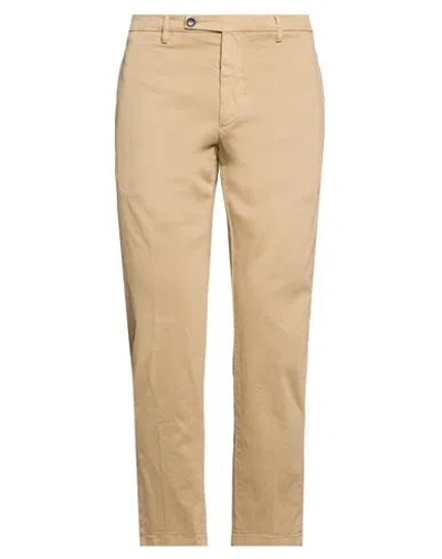 Be Able Man Pants Khaki Size 33 Cotton, Elastane In Sand