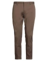Be Able Man Pants Khaki Size 35 Cotton, Elastane In Brown