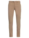 Be Able Man Pants Khaki Size 42 Cotton, Elastane In Beige