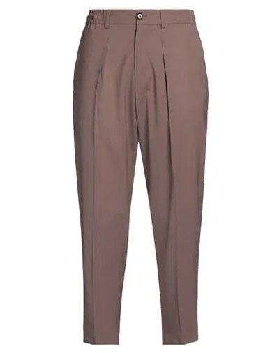 Be Able Man Pants Taupe Size 32 Virgin Wool, Elastane In Grey