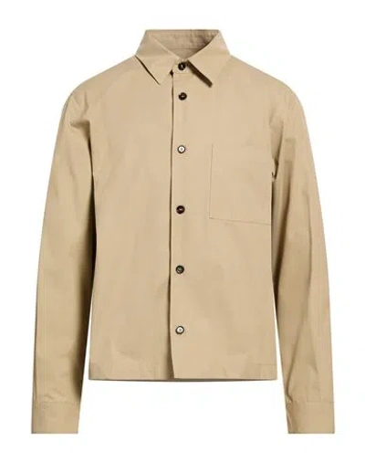 Be Able Man Shirt Beige Size L Cotton In Brown