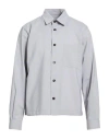 Be Able Man Shirt Light Grey Size M Wool, Polyester, Elastane In Grey