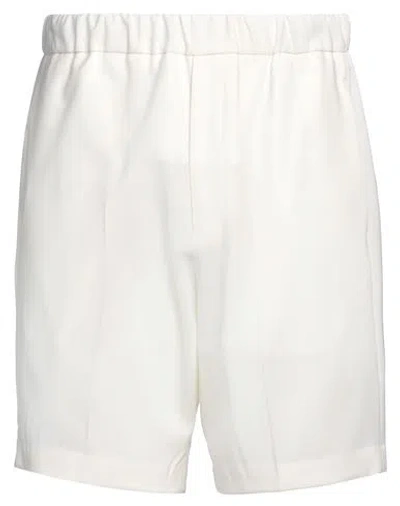 Be Able Man Shorts & Bermuda Shorts Ivory Size 33 Virgin Wool, Elastane In White