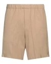 Be Able Man Shorts & Bermuda Shorts Khaki Size 34 Virgin Wool, Elastane In Beige