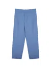 Be Able Mat Pleated Straight-leg Trousers In Blue