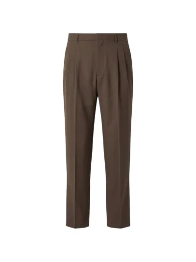Be Able Mat Pleated Trousers In Brown
