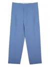 Be Able Mat Pleated Straight-leg Trousers In Blue