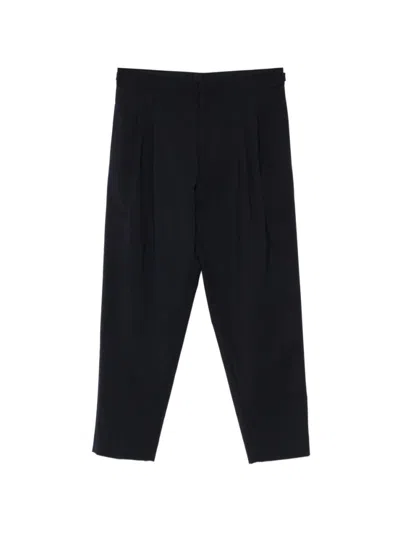 Be Able Navy Blue Solid Trousers