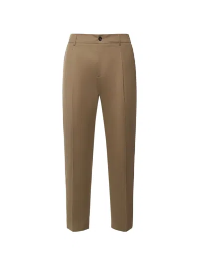 Be Able New Riccardo Pleated Straight-leg Trousers In Neutrals