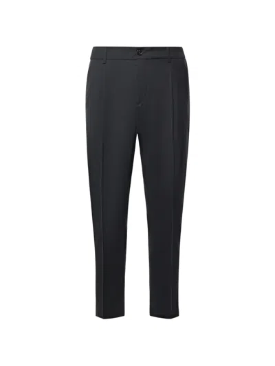Be Able New Riccardo Pleated Tapered Trousers In Blue