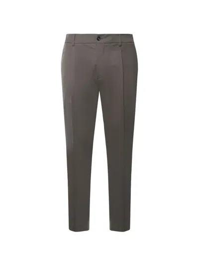 Be Able New Riccardo Pleated Tapered Trousers In Grey