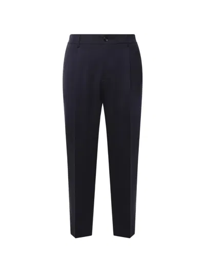 Be Able New Riccardo Pleated Tapered-leg Trousers In Blue