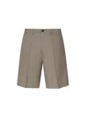 Be Able Button-fastening Wool Shorts In Brown