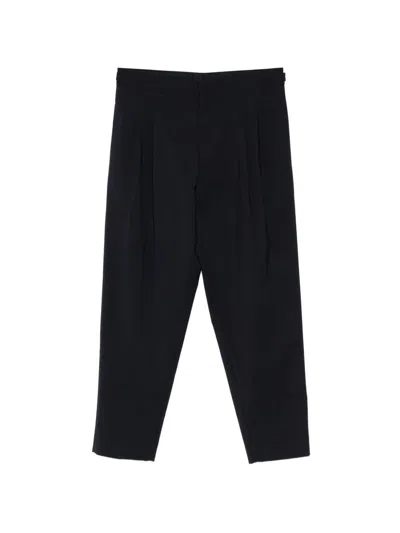 Be Able Pantaloni Roy In Cotone Blu Scuro Morbidi  In Black