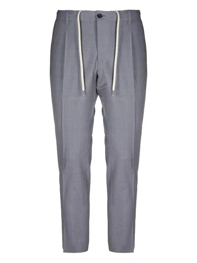 Be Able Pleat-detailed Drawstring Trousers In Gray