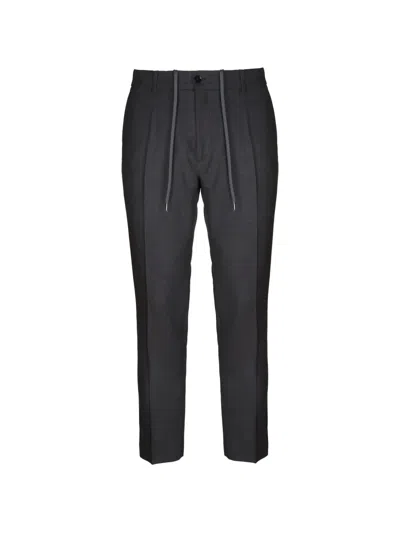 Be Able Pleated Drawstring Trousers In Gray