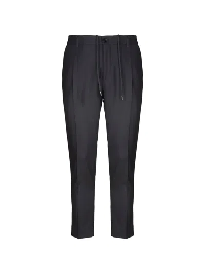 Be Able Pleated Drawstring-waist Trousers In Black