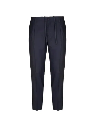 Be Able Pleated Drawstring-waist Trousers In Blue