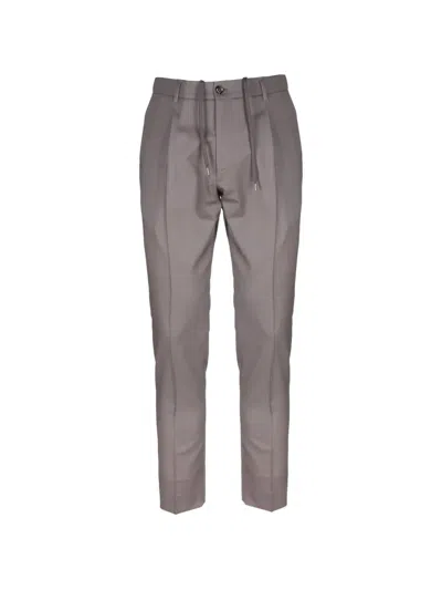 Be Able Pleated Drawstring-waist Trousers In Gray