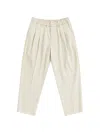 Be Able Pleated Elasticated Trousers In Neutral