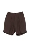 Be Able Pleated Elasticated-waist Shorts In Multi