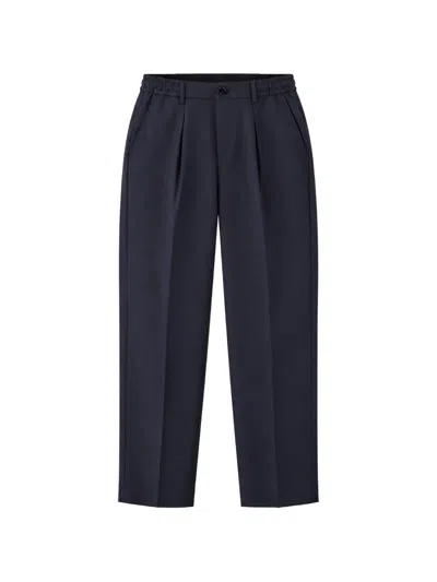 Be Able Pleated Elasticated-waist Trousers In Blue