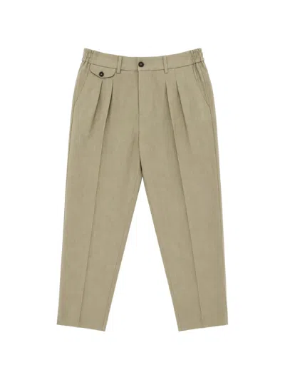 Be Able Pleated Elasticated-waist Trousers In Neutral