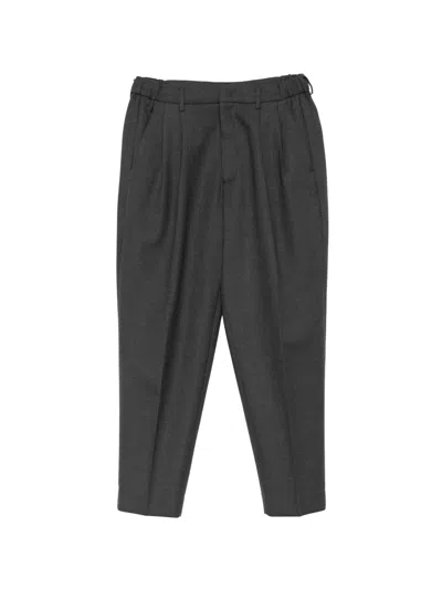 Be Able Pleated Elasticated-waistband Trousers In Gray