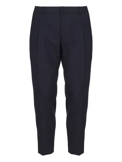 Be Able Pleated Virgin-wool Trousers In Blue