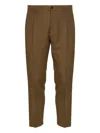 Be Able Man Pants Camel Size 36 Virgin Wool In Green