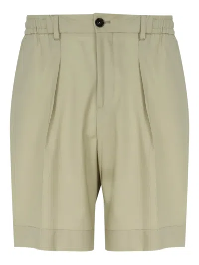 Be Able Pleated Pocketed Chino Shorts In Gray