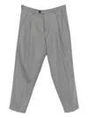 Be Able Pleated Side-pocket Trousers In Gray