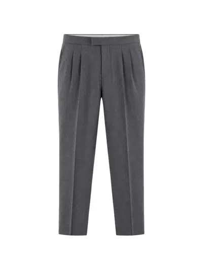 Be Able Pleated Side-adjuster Trousers In 그레이