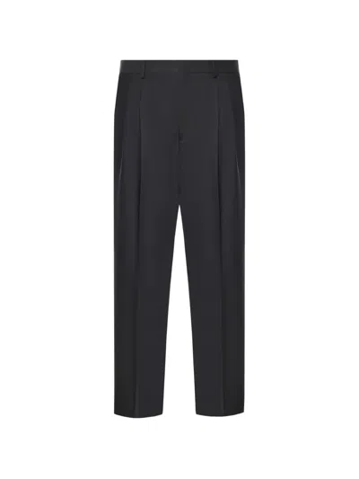 Be Able Pleated Side-adjuster Trousers In Black