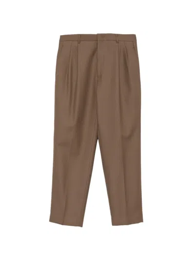 Be Able Pleated Tapered Trousers In Brown