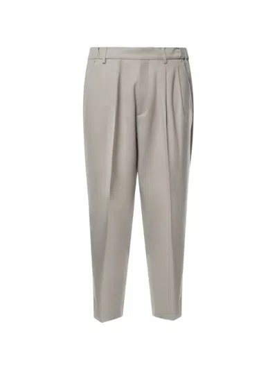 Be Able Pleated Tapered Trousers In Gray